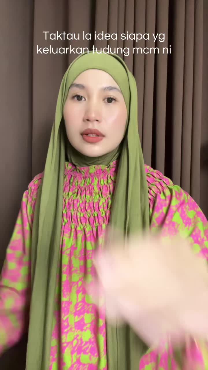 I don't even know who came up with this kind of hijab design TikTok video