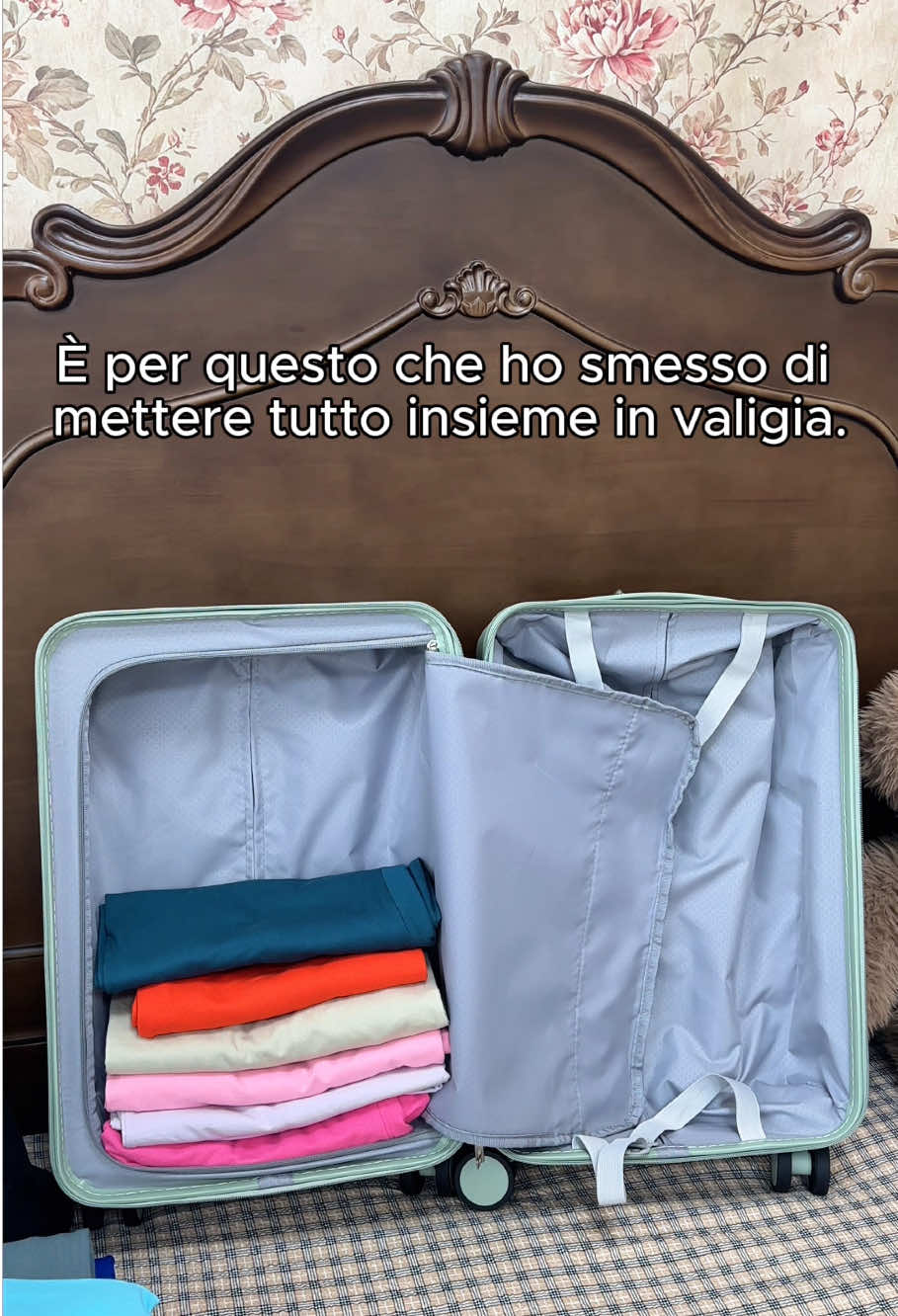 That's why I stopped putting everything together in the suitcase. TikTok video