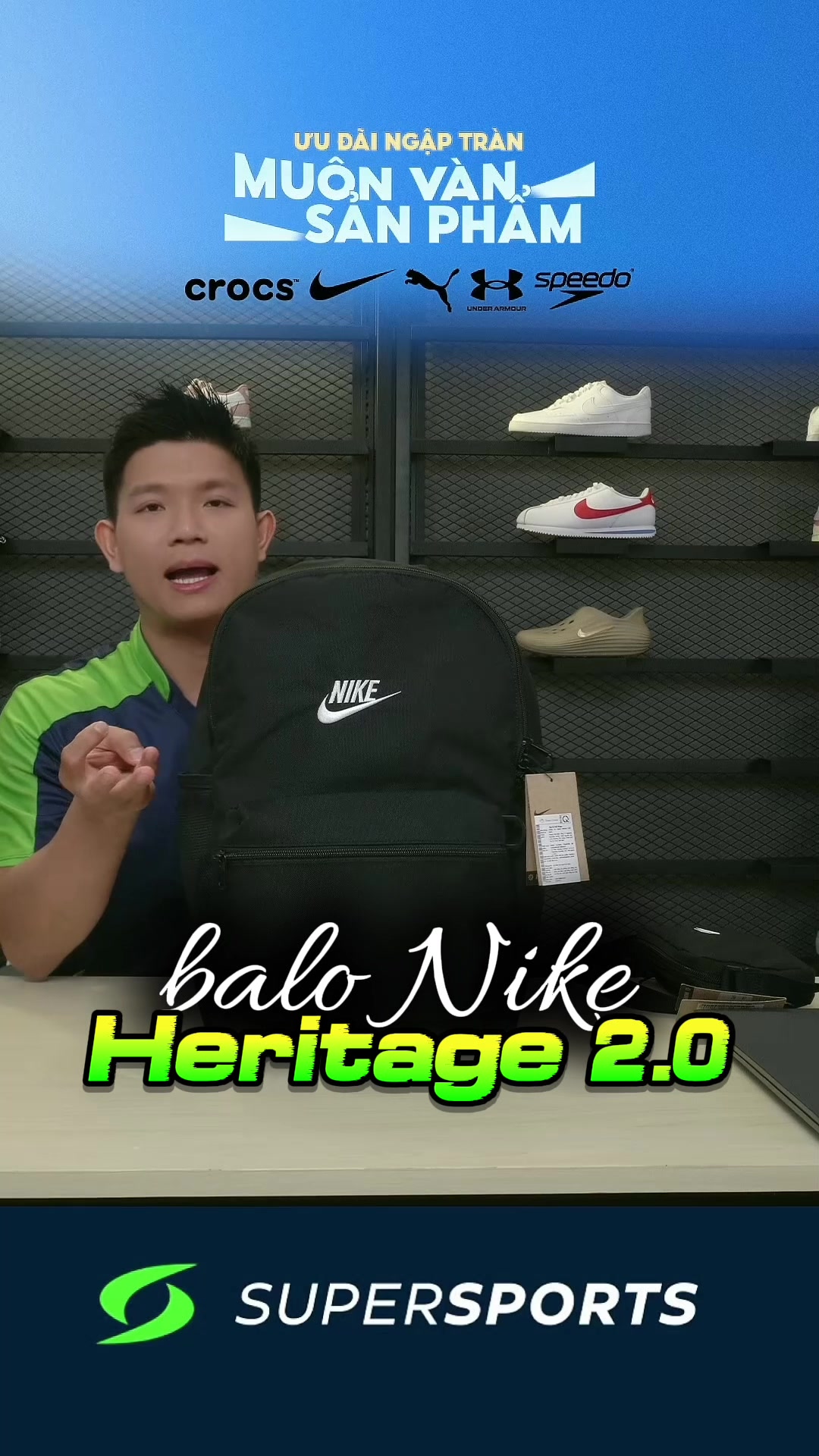 Nike Heritage 2.0背包：高42cm、宽30cm、深18cm、2个侧袋 TikTok video