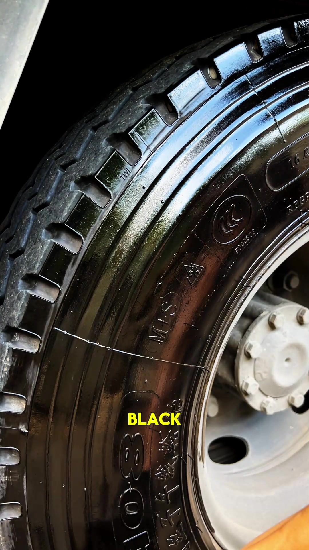 WANT YOUR TIRES TO STAY DEEP BLACK STOP USING CHEAP TIRE SHINE IT FADES IN DAYS… TikTok video