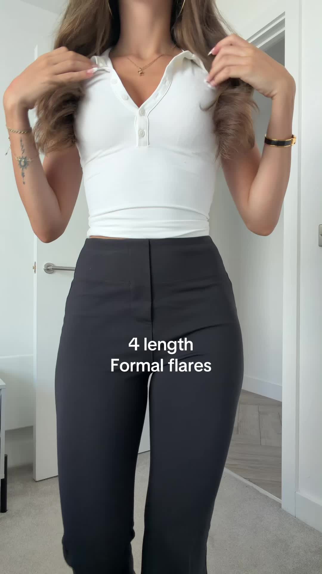 Pantalons évasés habillés en 4 longueurs TikTok video