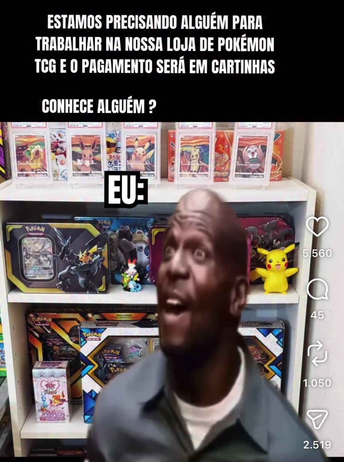 Buscamos personal para nuestra tienda Pokémon TCG; el pago será en cartas TikTok video
