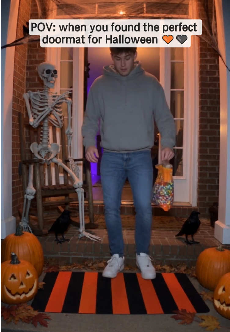 POV: when you found the perfect doormat for Halloween wipe your feet if you want to… TikTok video