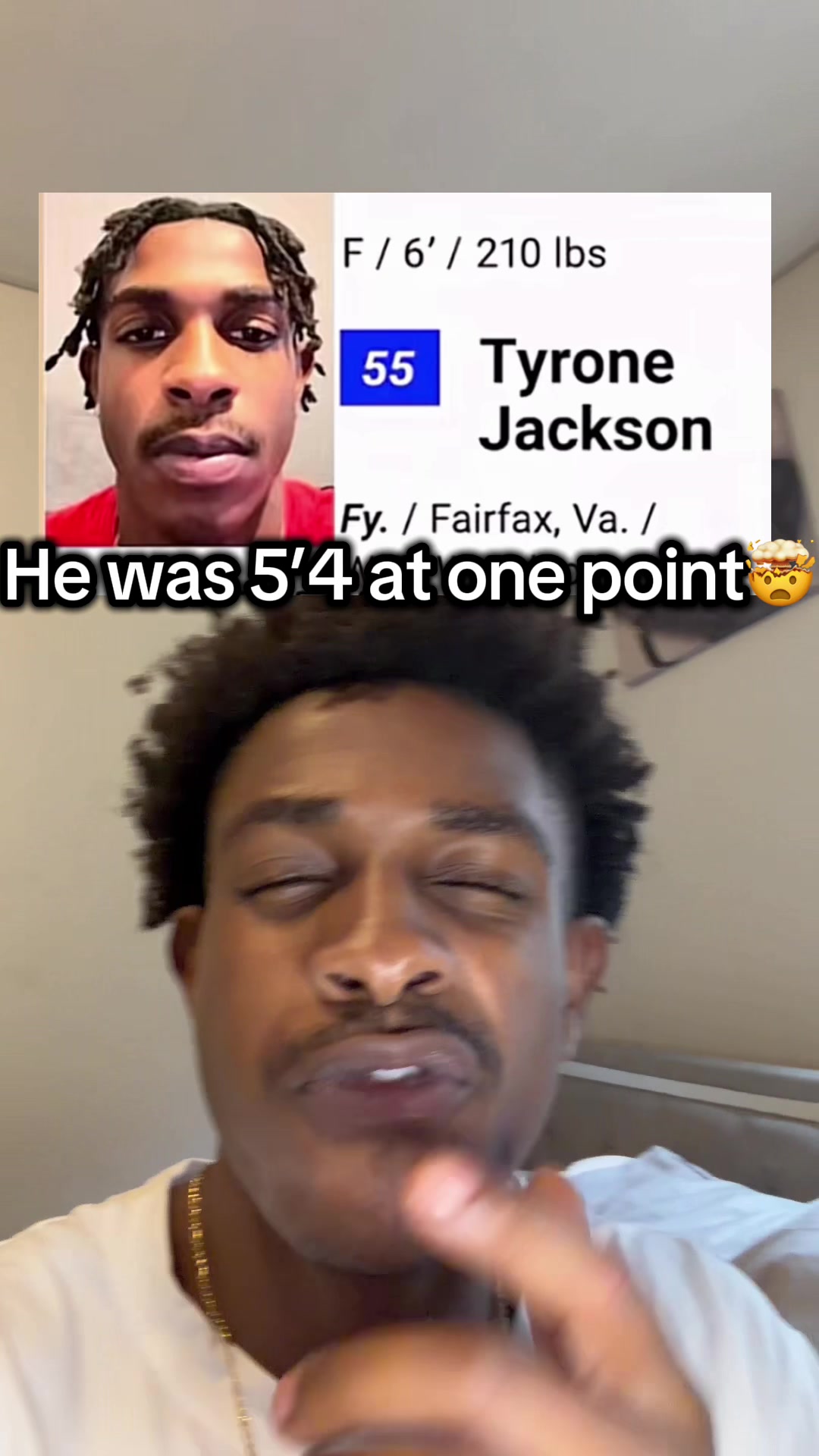 He was 5'4 at one point，That is INSANE，ooo Wait... TikTok video