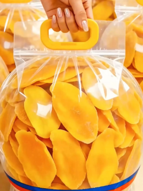 This dried mango has a soft, sticky and sweet taste. TikTok video