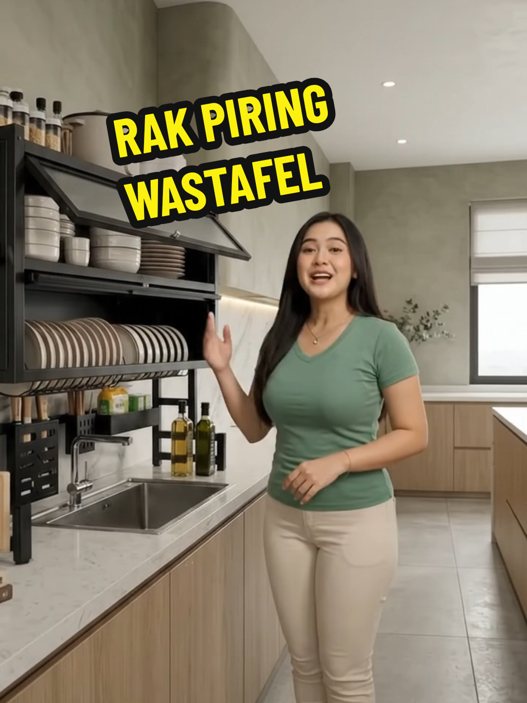 The kitchen becomes tidier with this enclosed dish rack. TikTok video