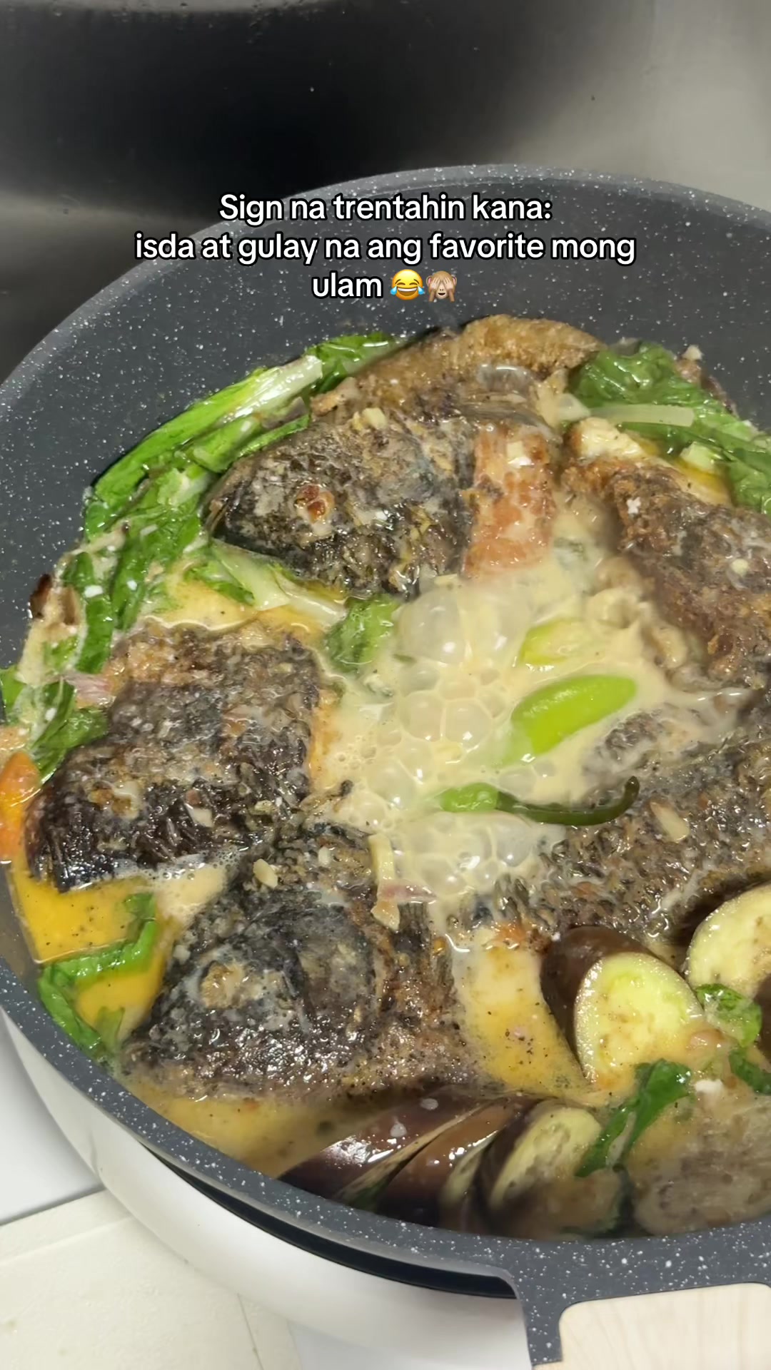 Sign that you're turning 30: fish and vegetables are now your favorite dish 😂👆 TikTok video