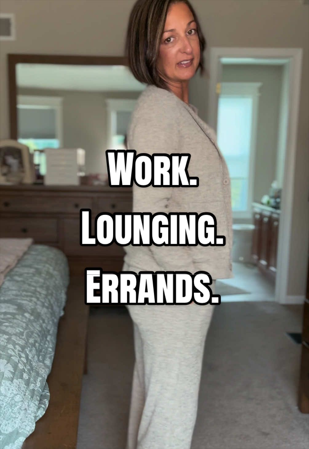 Elevated two piece set that you can wear into the office or you can wear it working… TikTok video