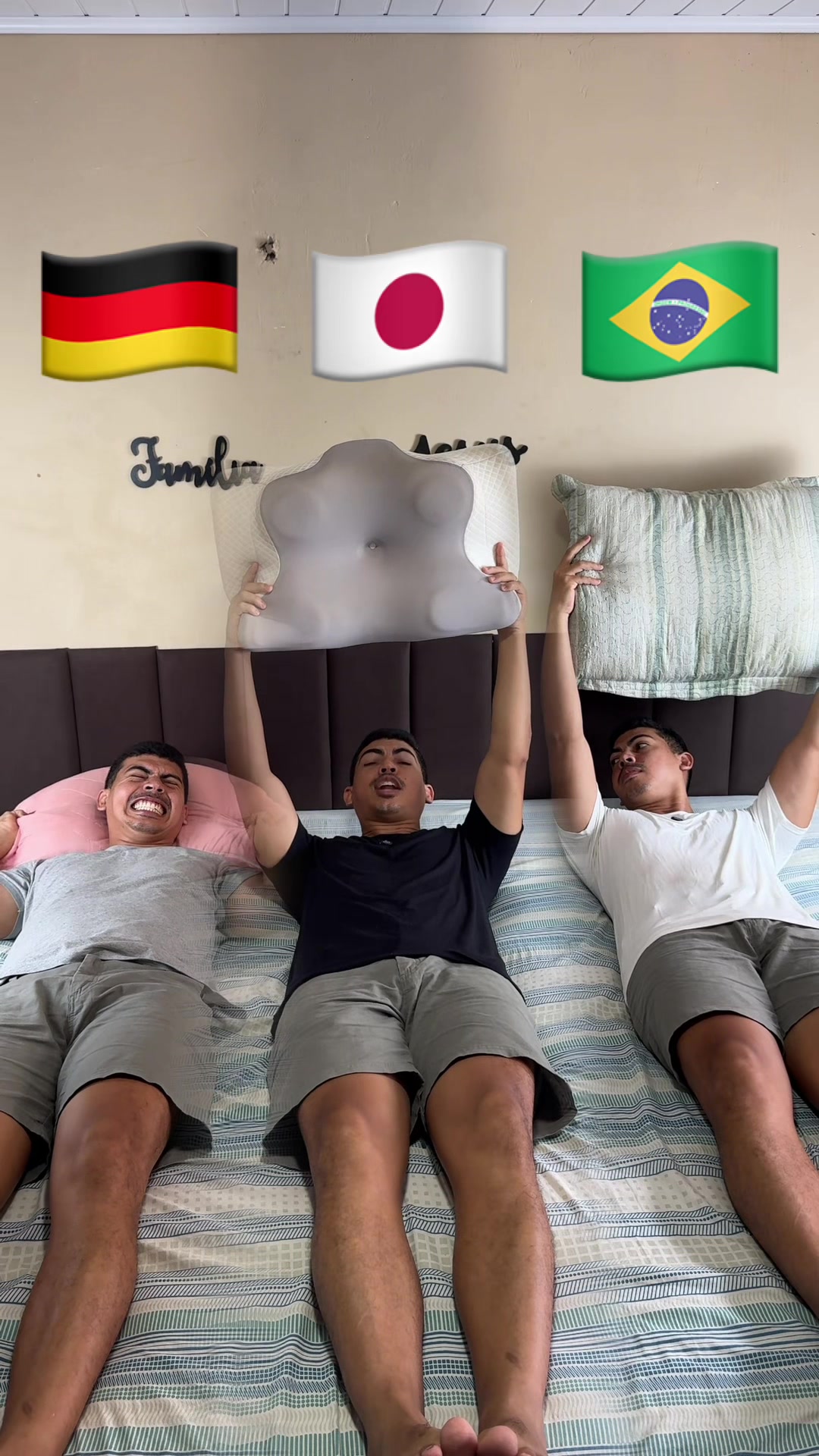 German pillow, Japanese pillow, Brazilian pillow. TikTok video