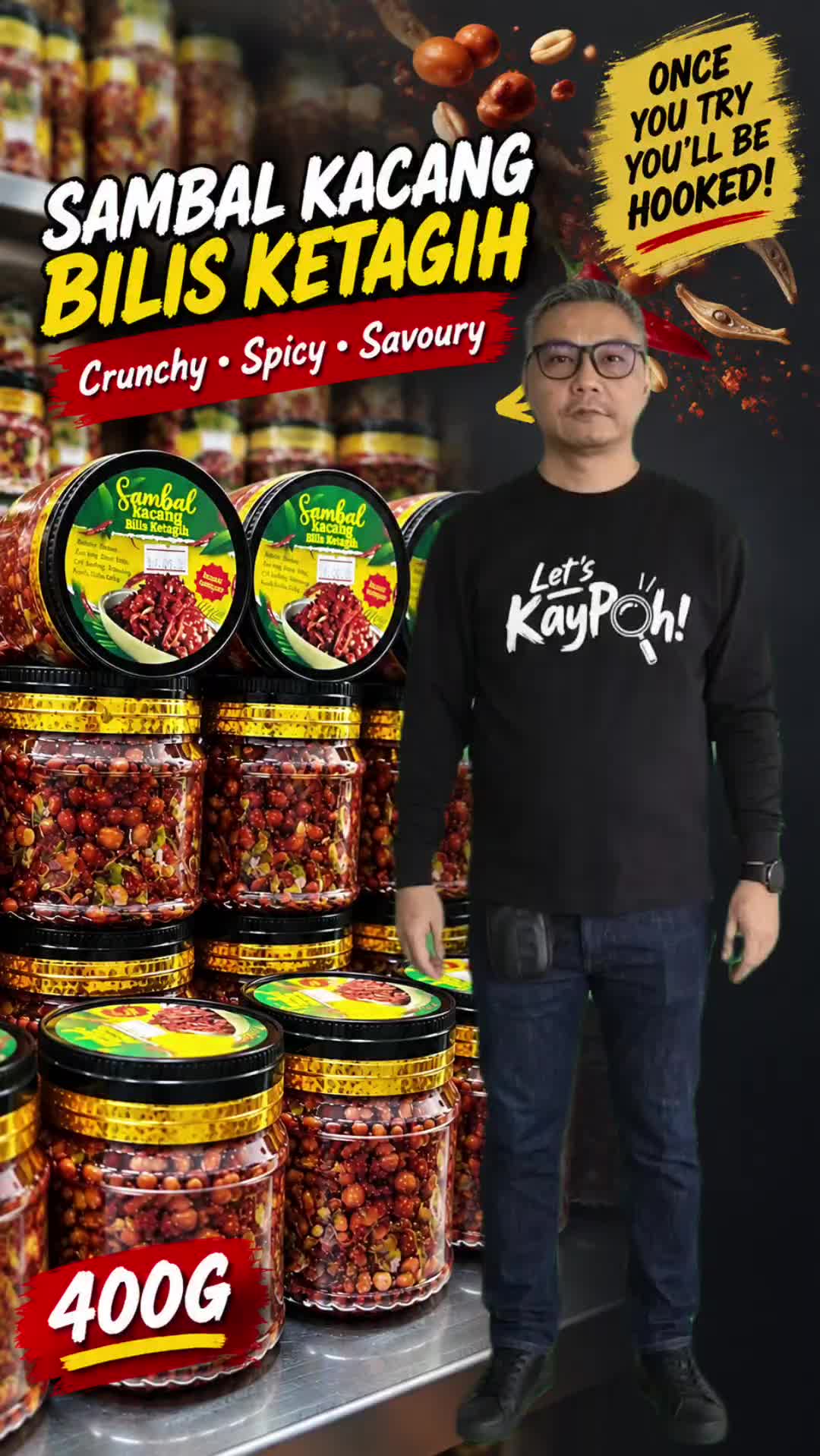 SAMBAL KACANG BILIS KETAGIH / Crunchy · Spicy · Savoury / ONCE YOU TRY YOU'LL BE… TikTok video