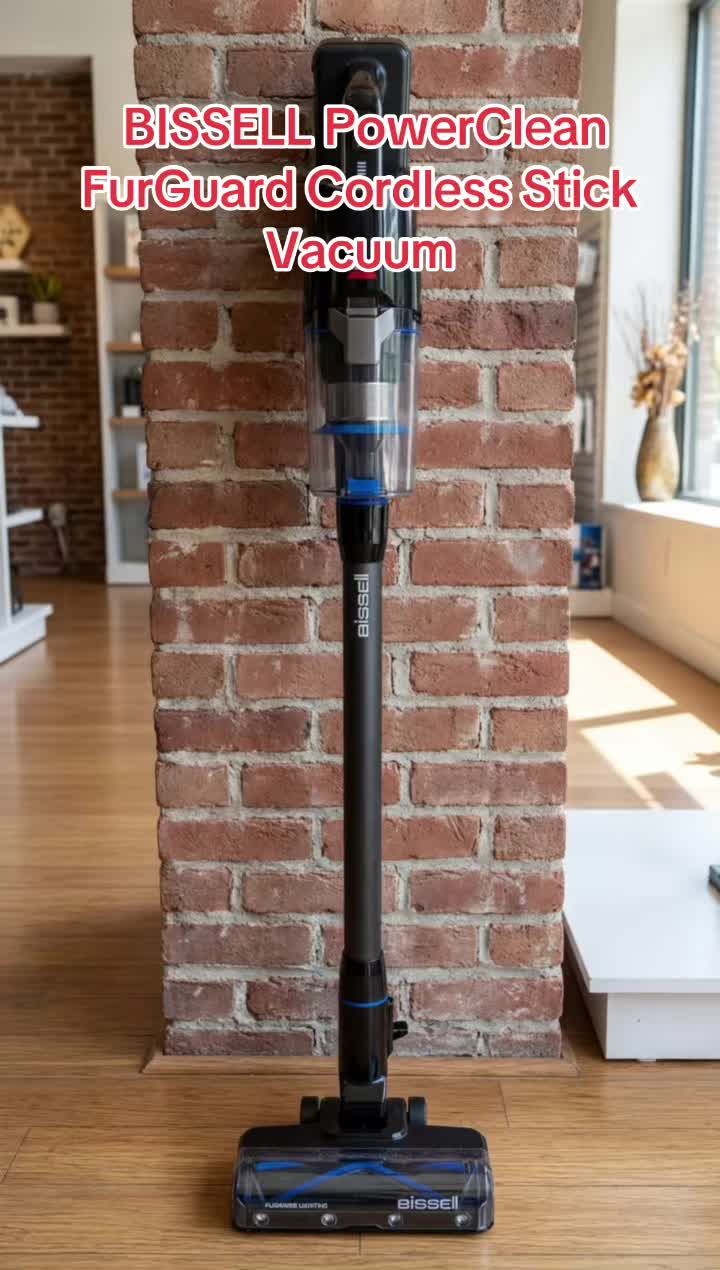 BISSELL PowerClean FurGuard Cordless Stick Vacuum TikTok video