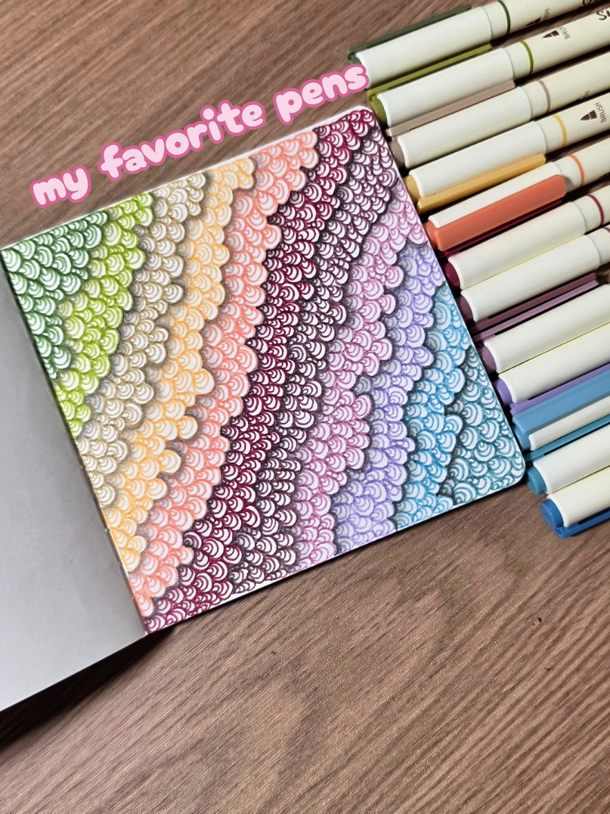 Let's fill out a page in my sketchbook TikTok video