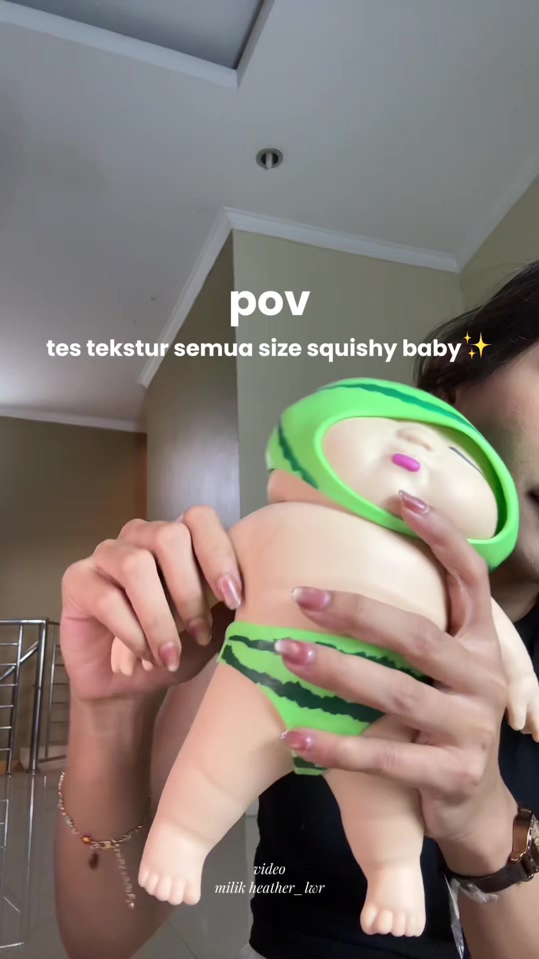 Pov test the texture of all sizes squishy baby✨ video owned by heather_lwr TikTok video