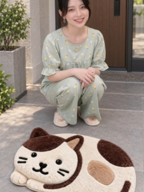 Girls, this doormat is way cuter in real life than I expected. TikTok video