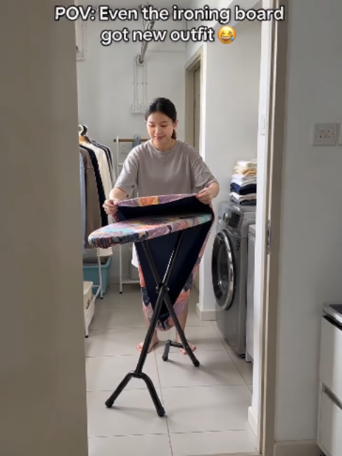 POV: Even the ironing board got new outfit 😂 TikTok video