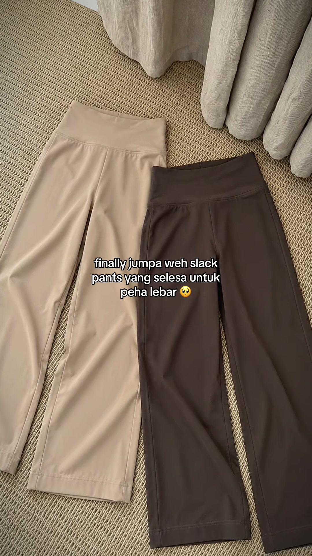 Finally found comfortable slacks for wide hips 🥺 TikTok video