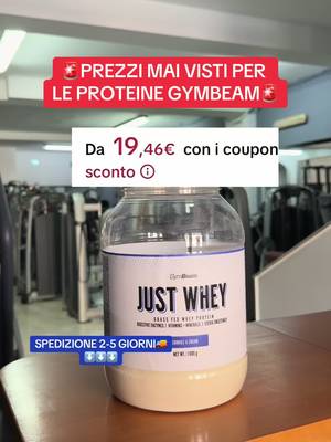 UNPRECEDENTED PRICES FOR GYMBEAM PROTEINS From 19.46€ with discount coupon SHIPPING… TikTok video