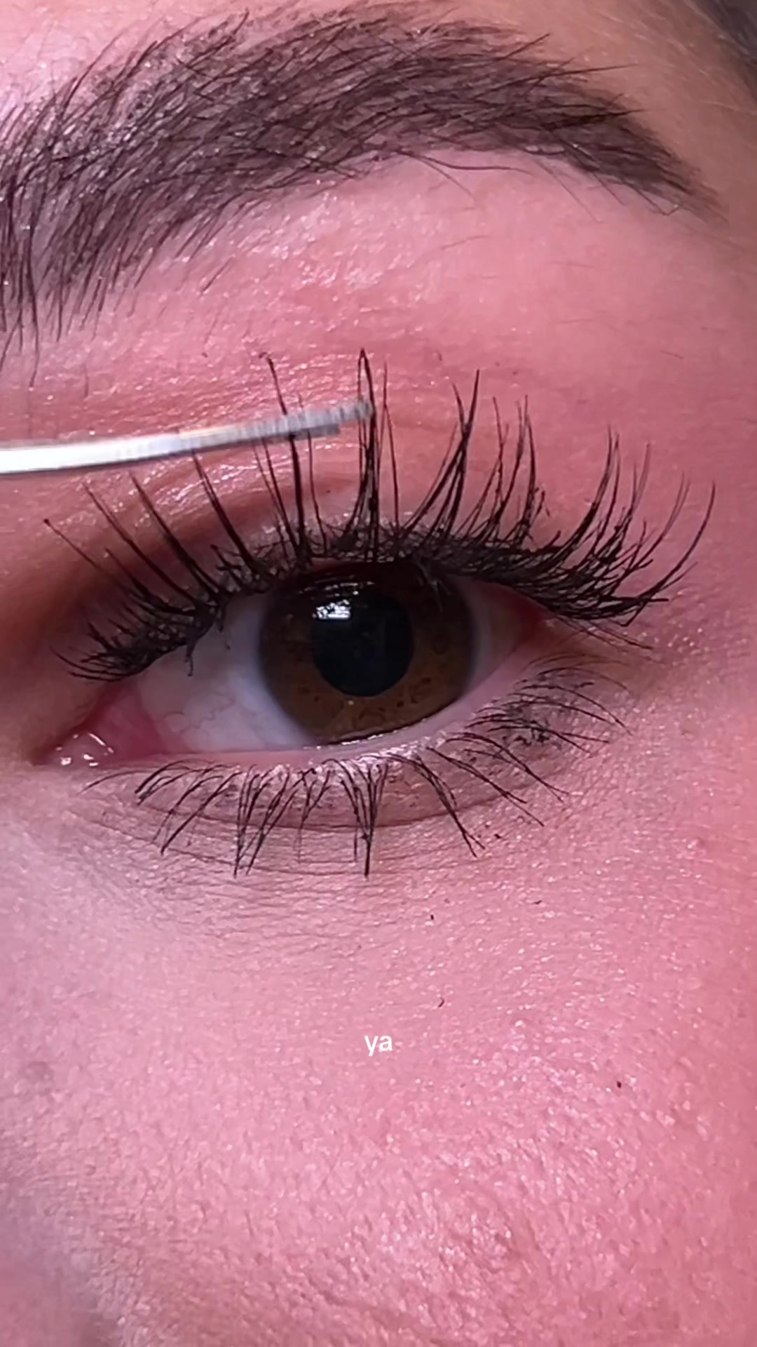 I couldn't wait to trim these eyelashes a little. TikTok video