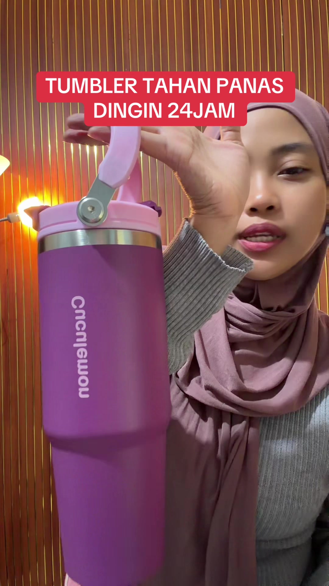 Try commenting who checked out this purple Cncnlemon tumbler. TikTok video