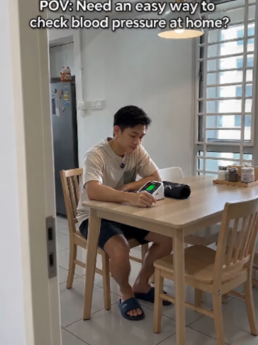Hey bro, where did you get this blood pressure monitor? TikTok video