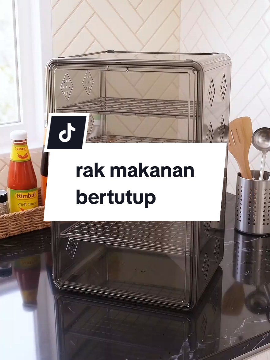 I found this covered food rack and immediately wanted to put all my dishes here. TikTok video