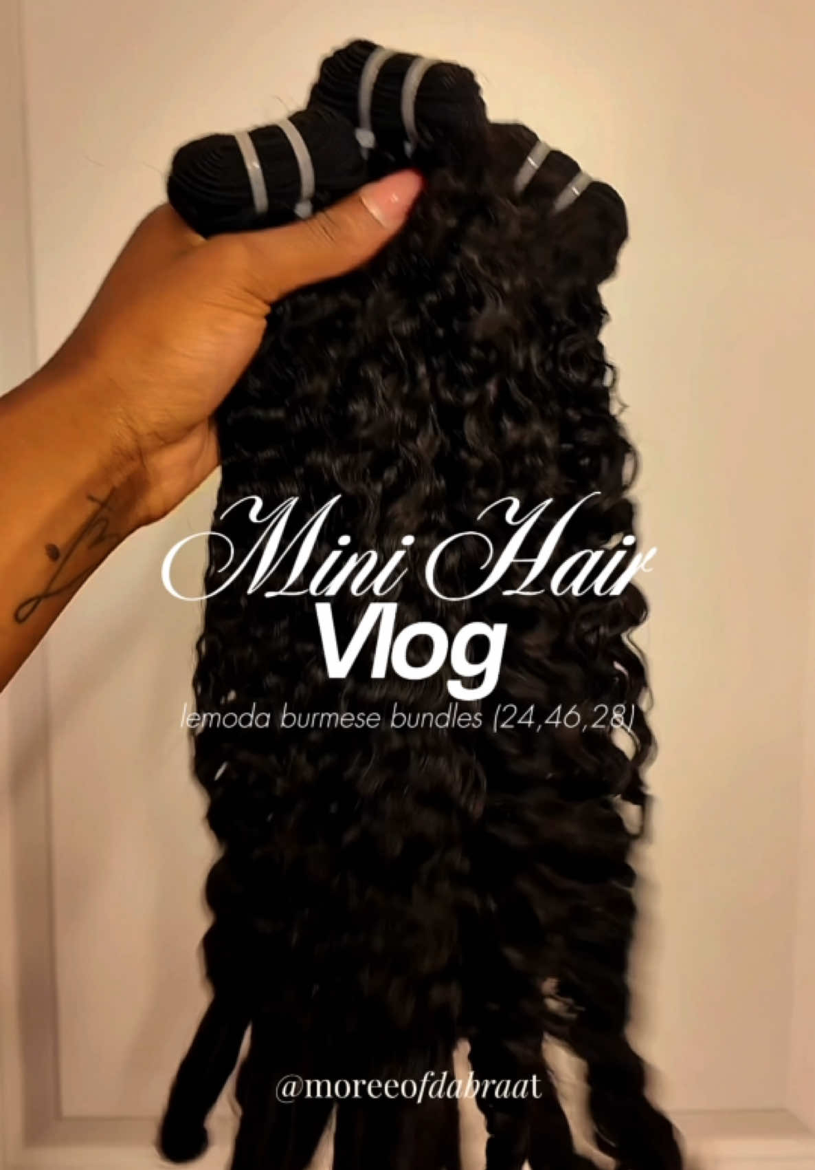 Hey y'all, watch me get these remy curly bundles from Luvin Hair installed. TikTok video