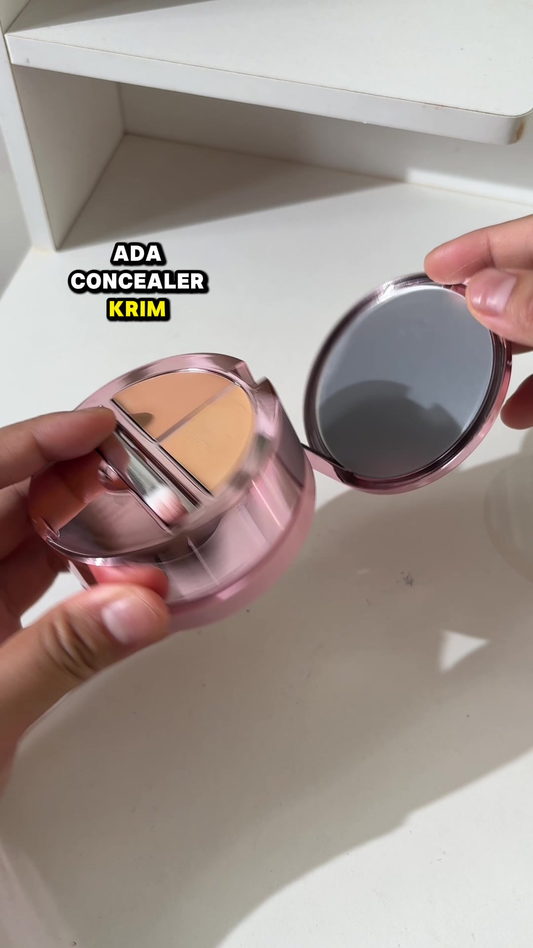 This product contains concealer cream, concealer brush, powder and cushion. TikTok video