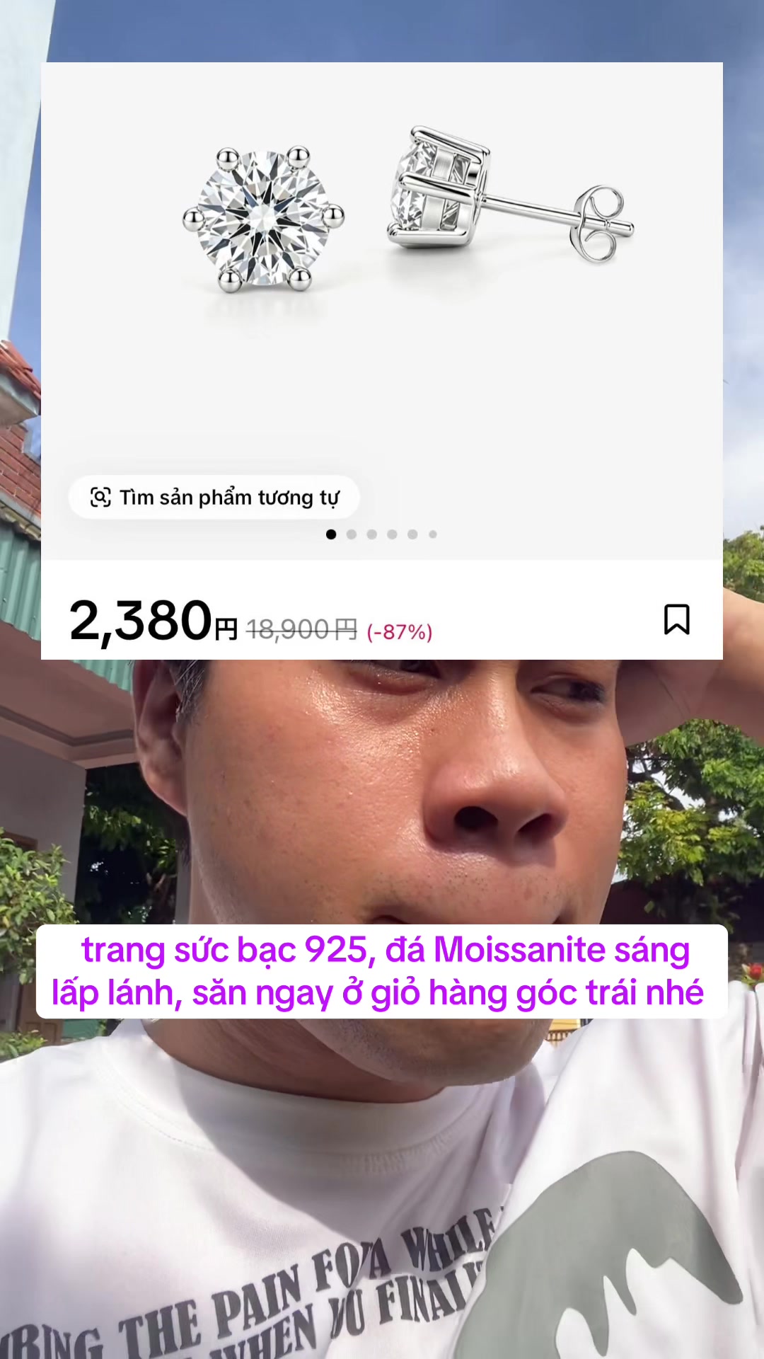 Find similar products 2,380 VND 18,900 VND (-87%) 925 silver jewelry, sparkling… TikTok video