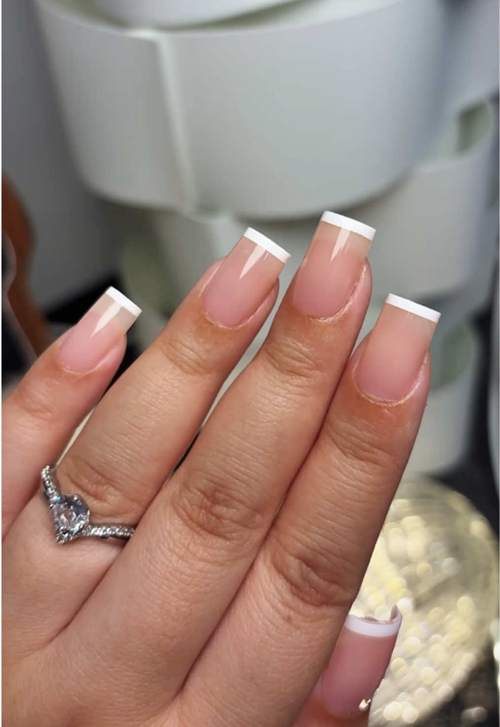 After Top Coat, White Micro Baby Pink TikTok video