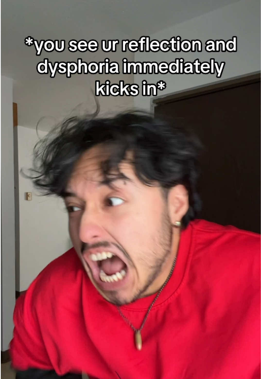 *getting ready to go out* *you see ur reflection and dysphoria immediately kicks in* TikTok video