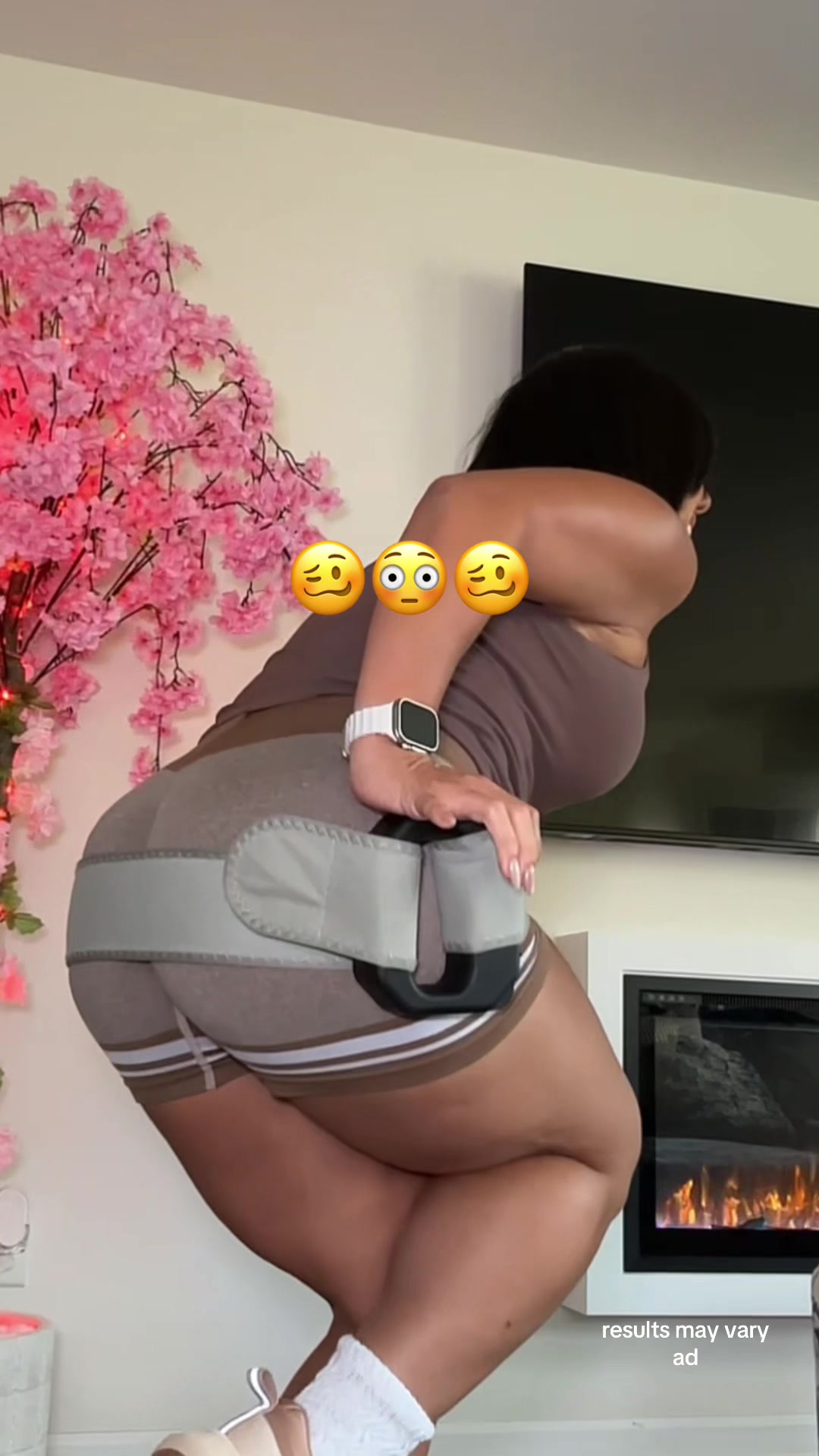 Hey, you just gave birth and your hips sag like this, you just can't get rid of that… TikTok video