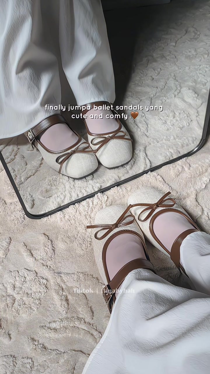 Finally found this pair of ballet sandals that are cute and comfy TikTok video