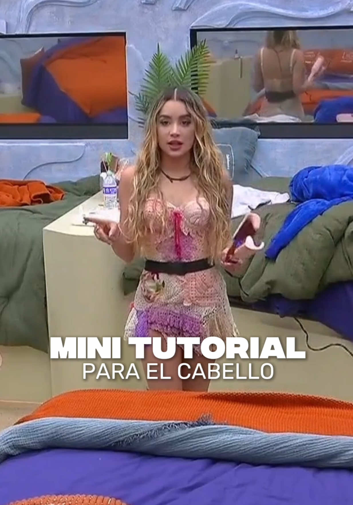 MINI TUTORIAL FOR HAIR Waffle crimp on hair so it won't have too much volume, the… TikTok video