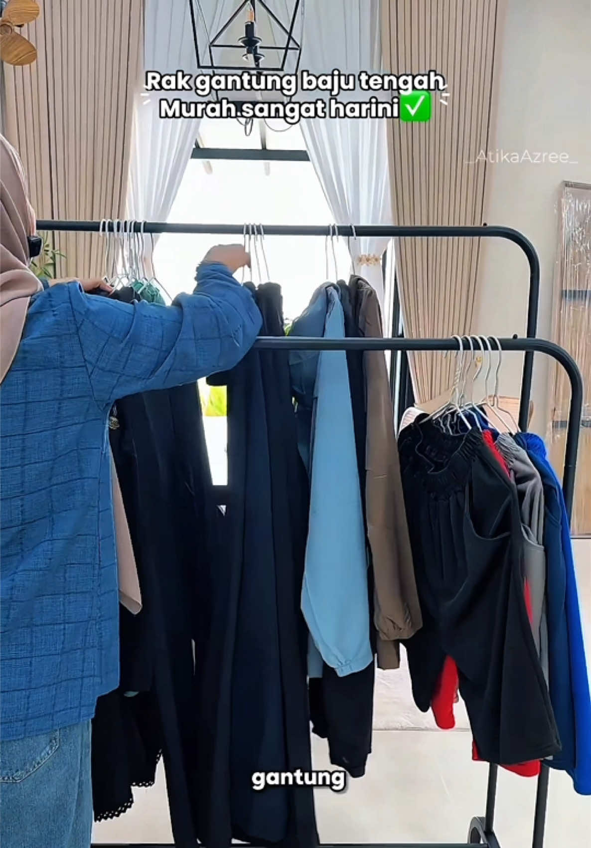 A large clothes rack like this would probably cost 50 or 60 ringgit elsewhere, but… TikTok video