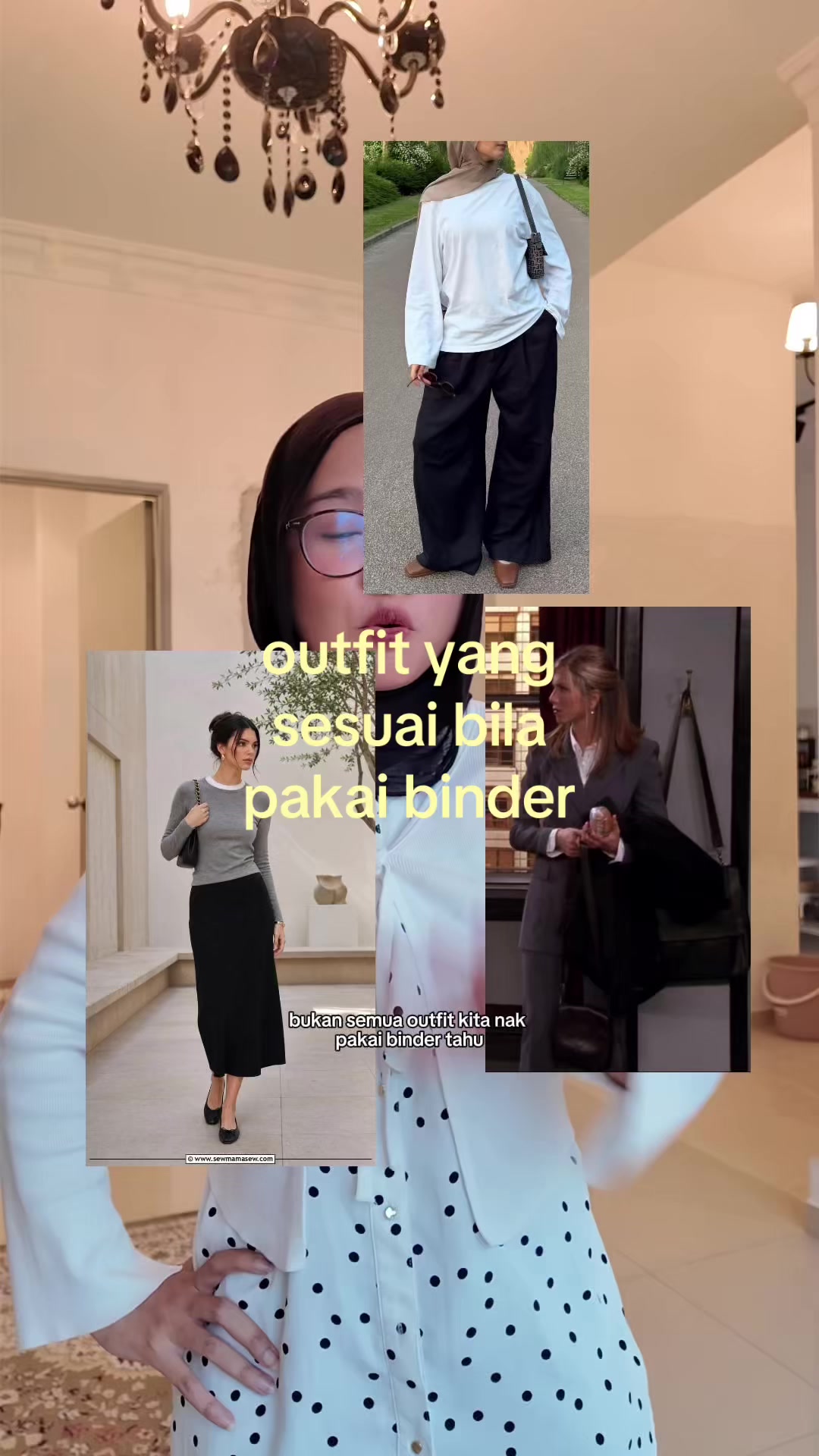 Outfits that work perfectly when wearing a binder TikTok video