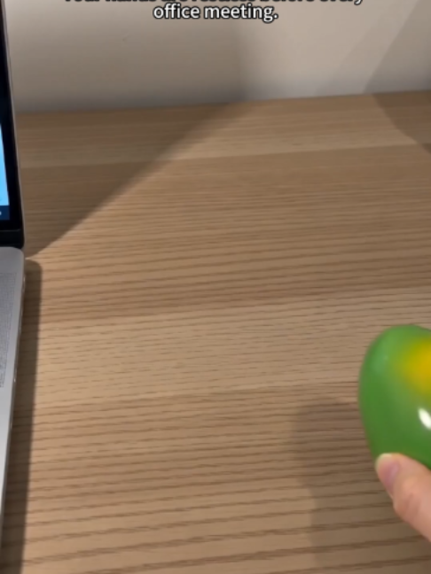 Your hands are restless before every office meeting. TikTok video