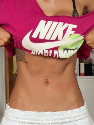 So I have been on a mission to get a flat tummy before Halloween, because I'm… TikTok video