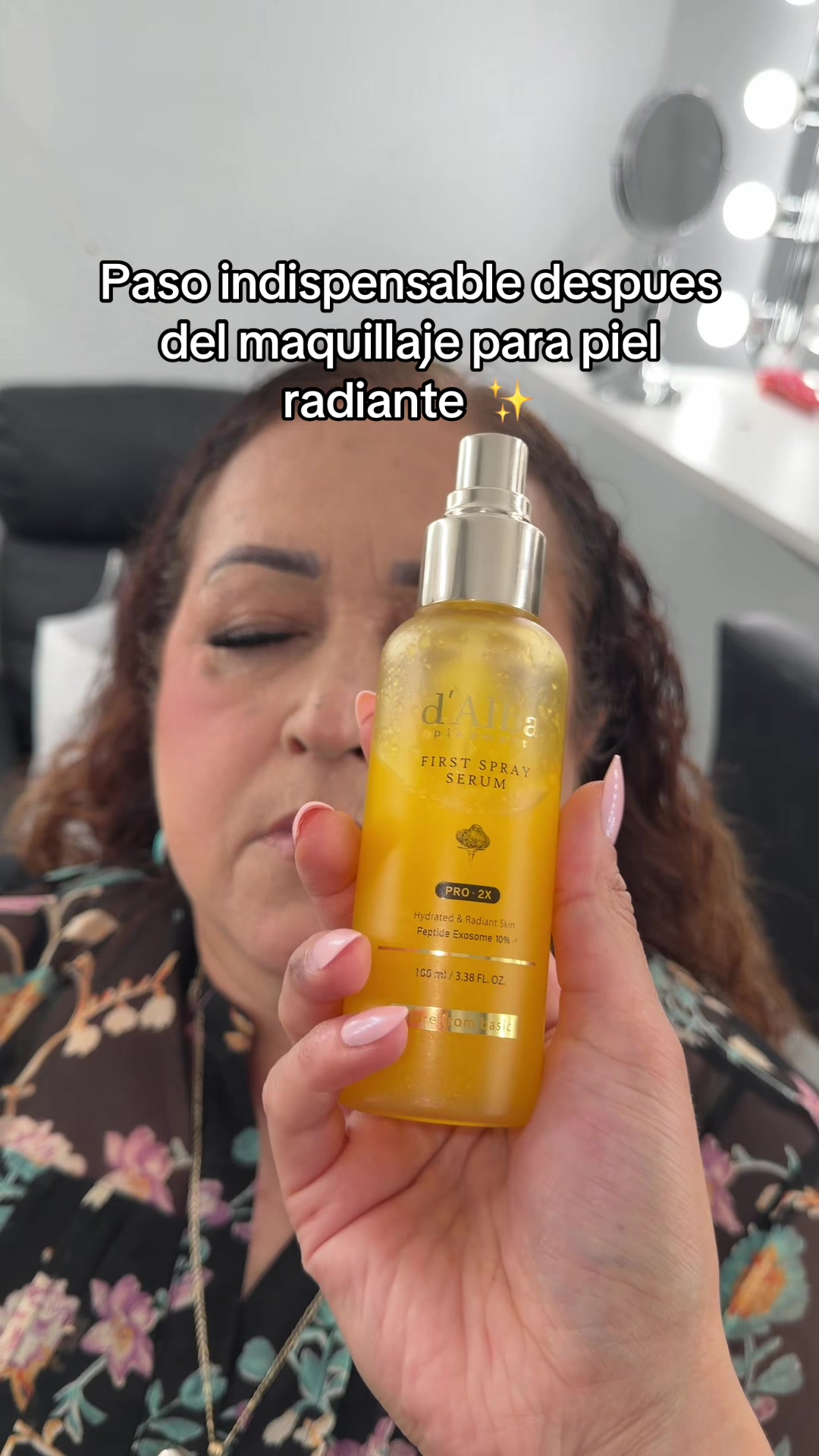 One of my favorite steps after setting the makeup is to touch my face with my hand… TikTok video