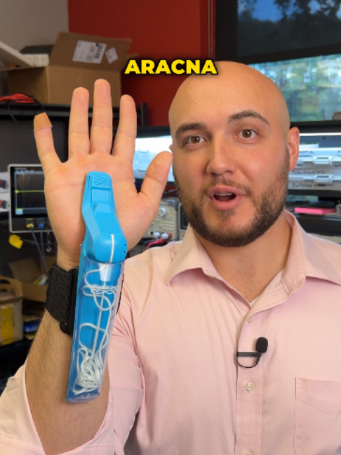I designed the first web shooter that doesn't make a mess and retracts instantly. TikTok video