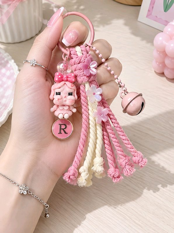 Find a cute alphabet keychain and bag charm. TikTok video