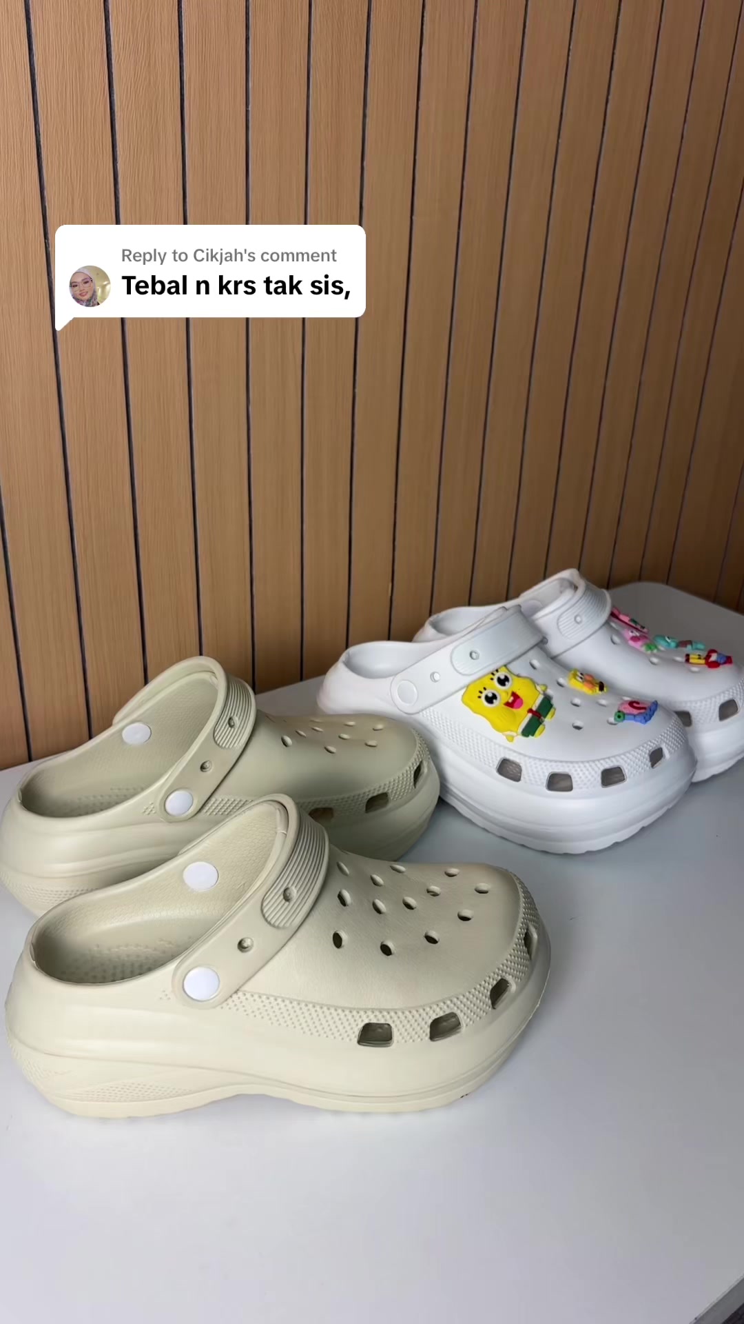 Its thickness is 4cm, and it's really light and soft. TikTok video