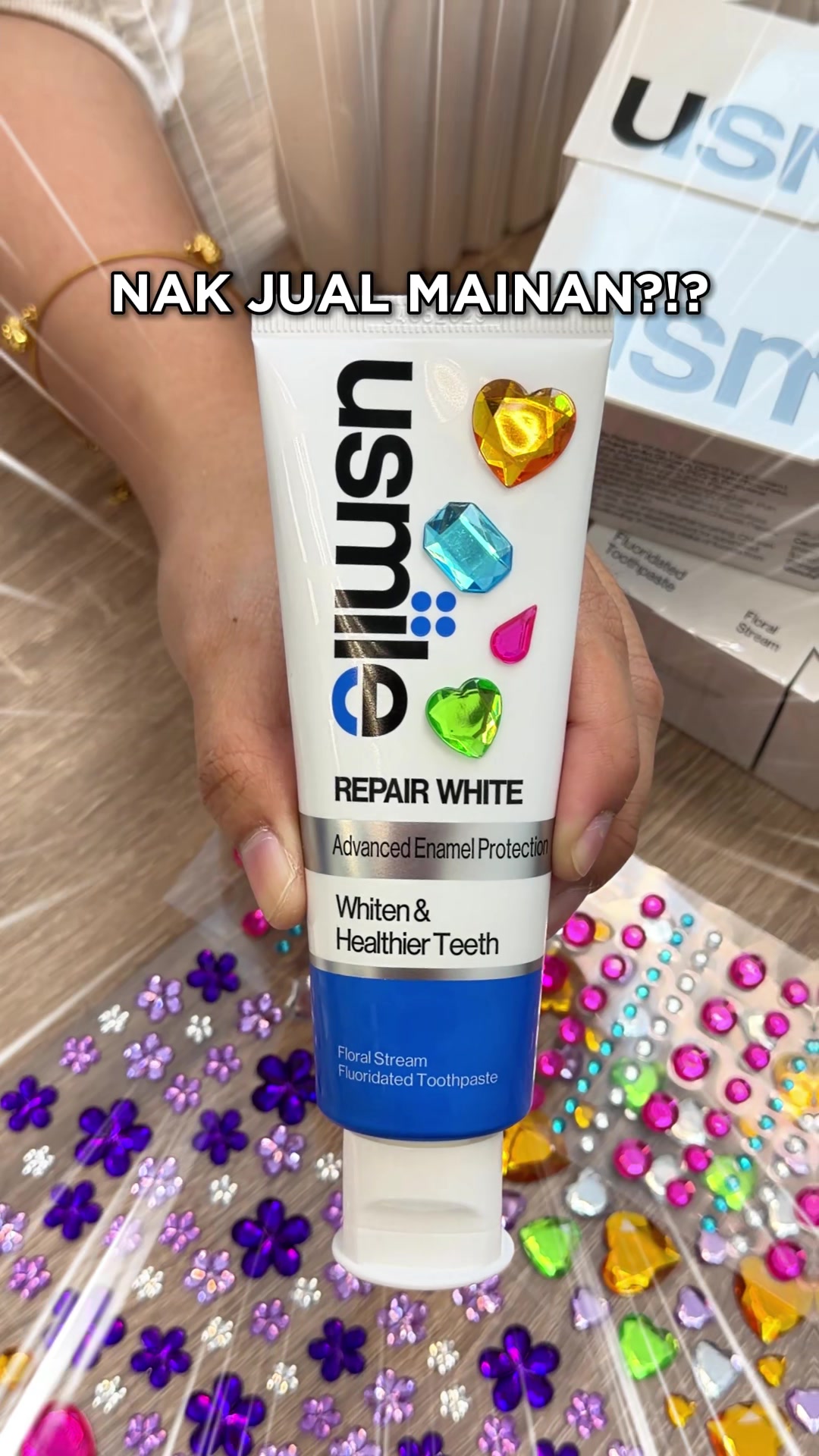If you have sensitive teeth, you could try repair white, it will strengthen enamel. TikTok video