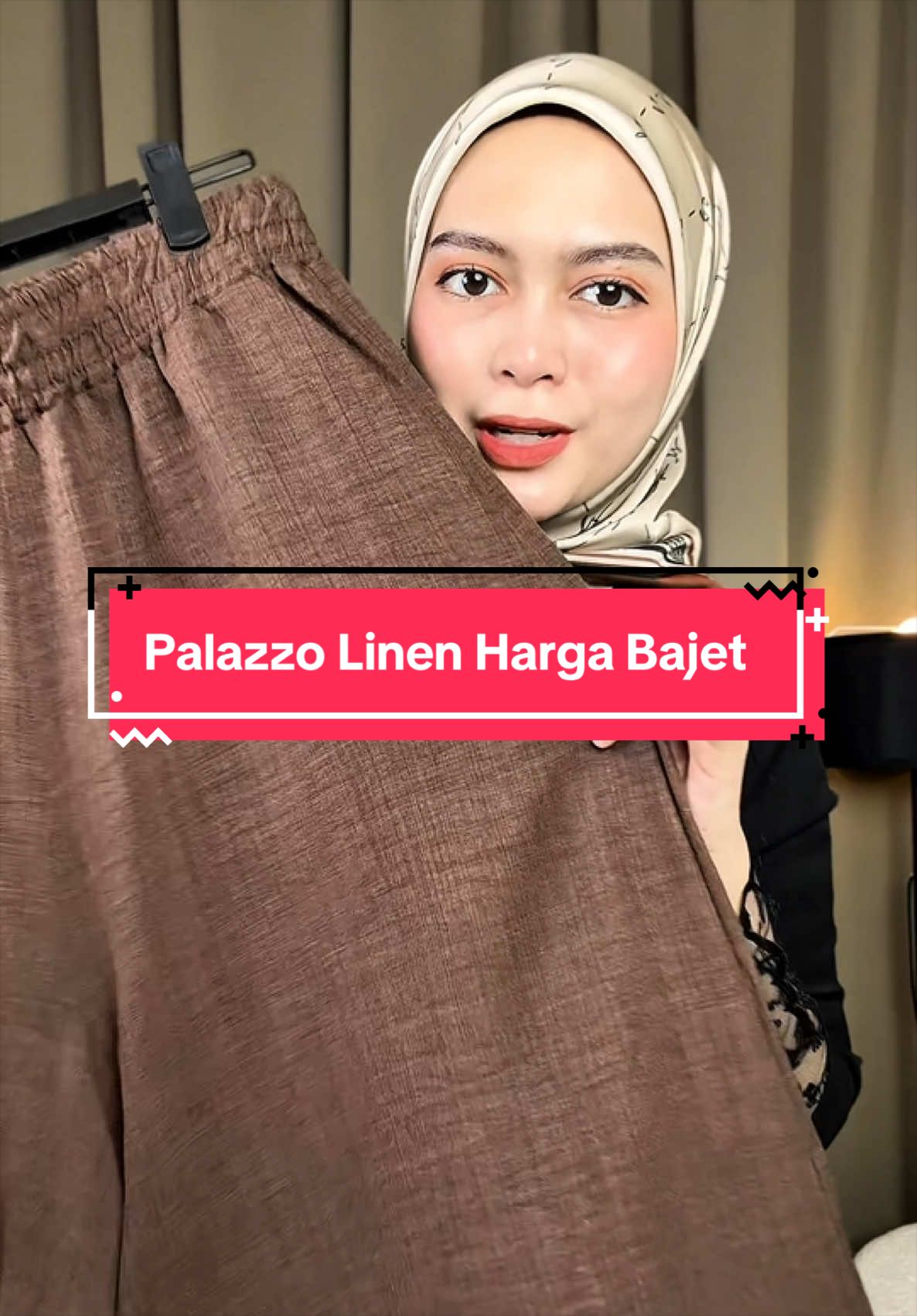 Can you see how beautiful this cotton linen fabric is? TikTok video