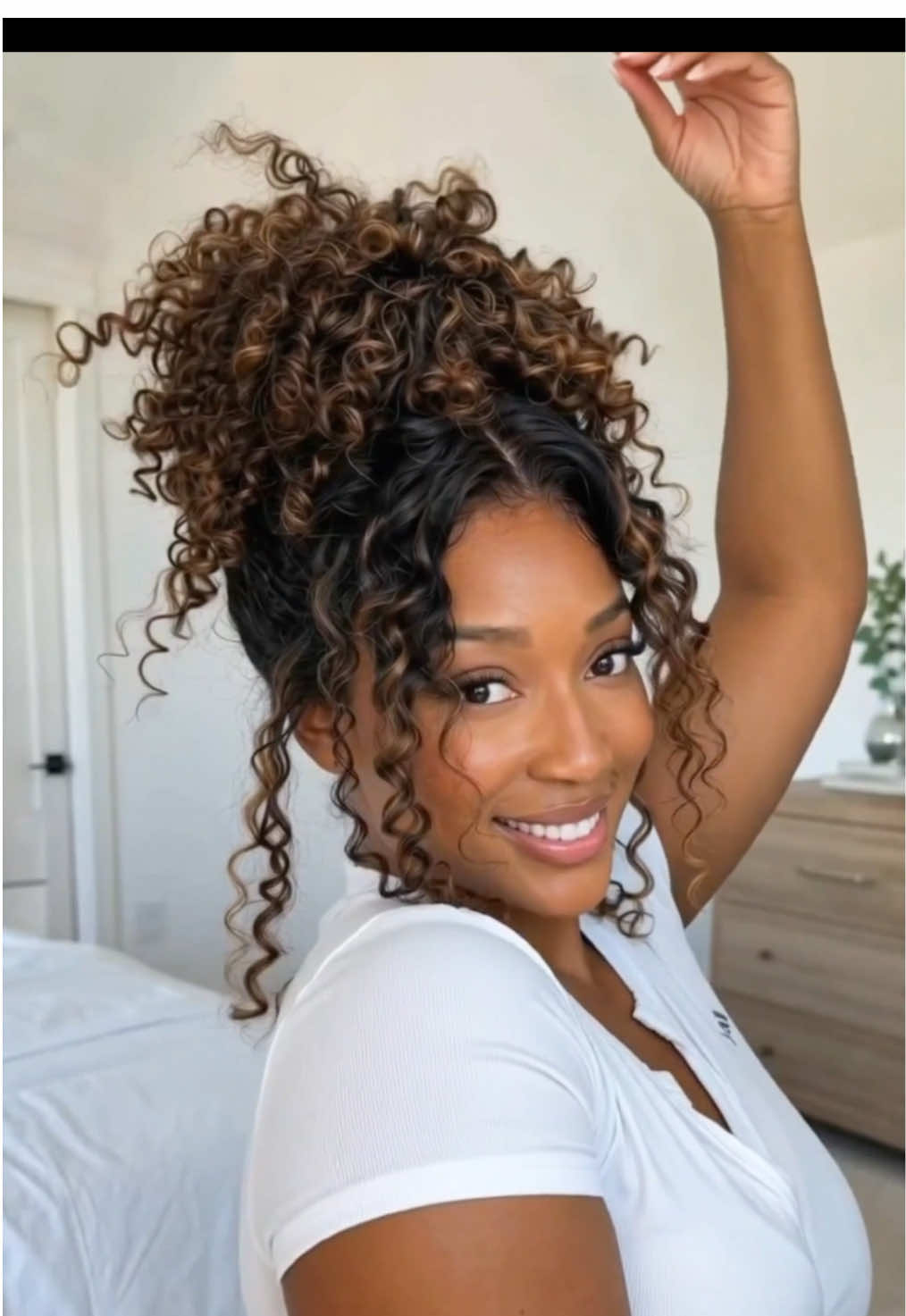 I just found a great curly wig that's super beginner-friendly. TikTok video