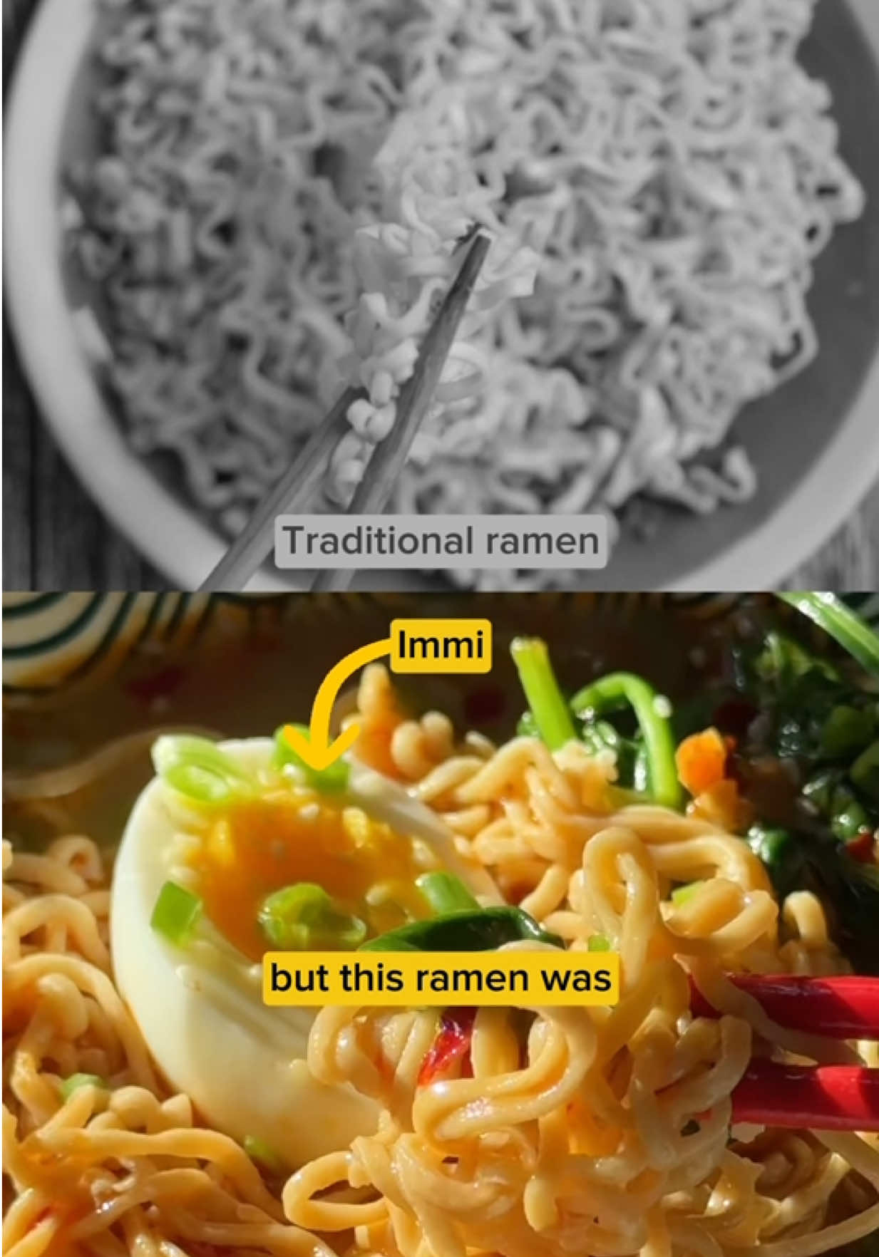 Traditional ramen / this ramen was never really designed TikTok video