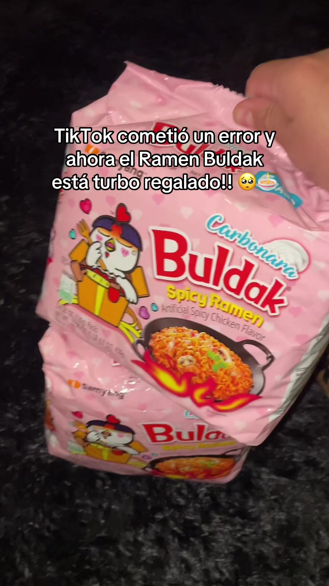 TikTok made a mistake and now Buldak Ramen is super discounted!! TikTok video