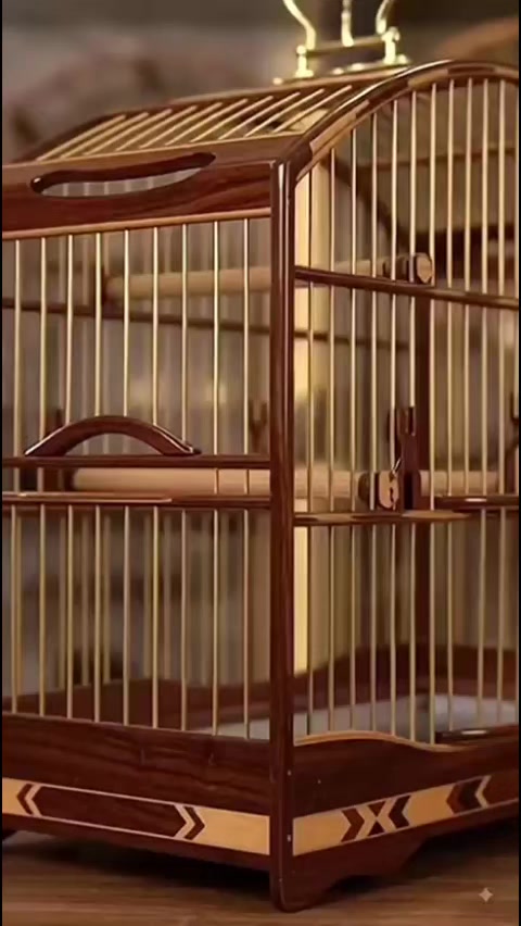 Hello everyone, look at this premium birdcage with impeccable finish for your bird. TikTok video