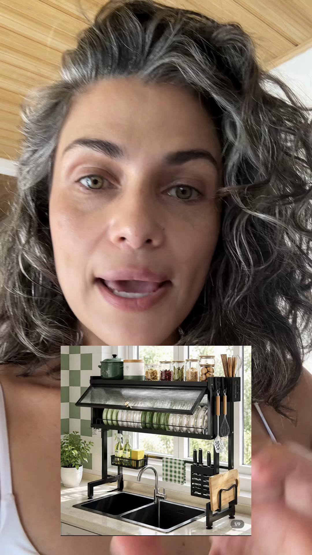 Look at this dish rack my mom has, it's amazing, guys, perfect for people who don't… TikTok video