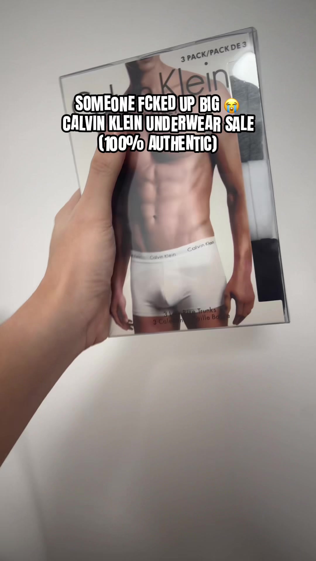 SOMEONE FCKED UP BIG 😭 CALVIN KLEIN UNDERWEAR SALE (100% AUTHENTIC) TikTok video
