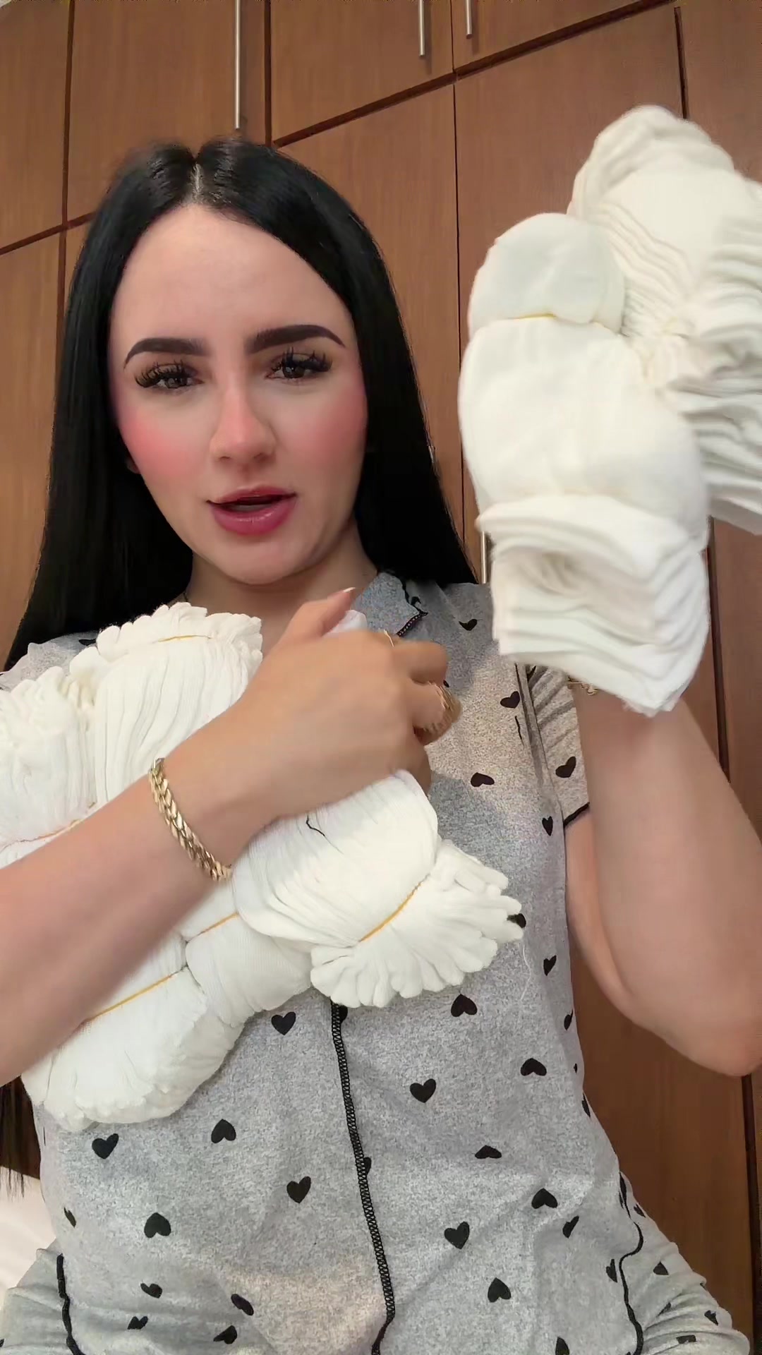 I think I've never held so many pairs of socks in my hands, darlings. TikTok video